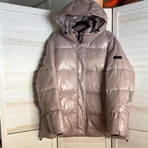 Vince Camuto Metallic Puffer Jacket